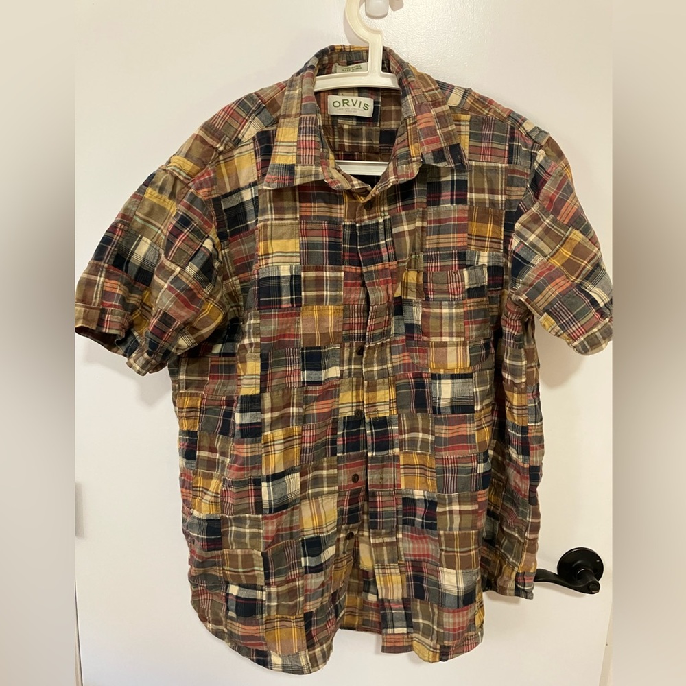 Orvis Men's Rustic Plaid Button-Down Shirt